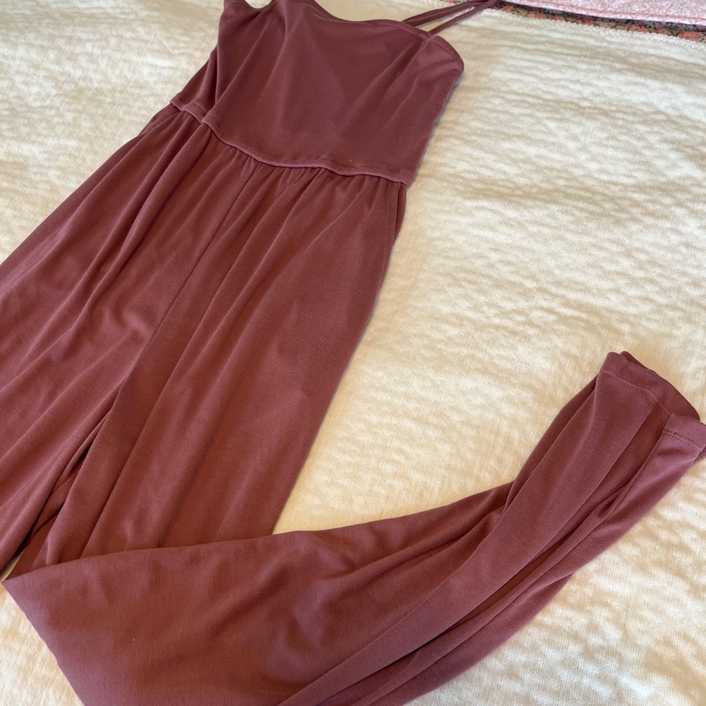 Altard state pink jumpsuit with pockets